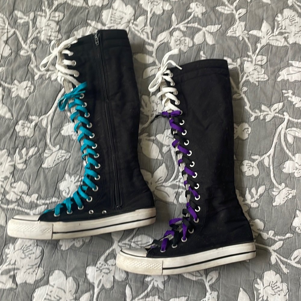 Y2K Super high top converse